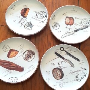 Set Of 4 William Sonoma Plates